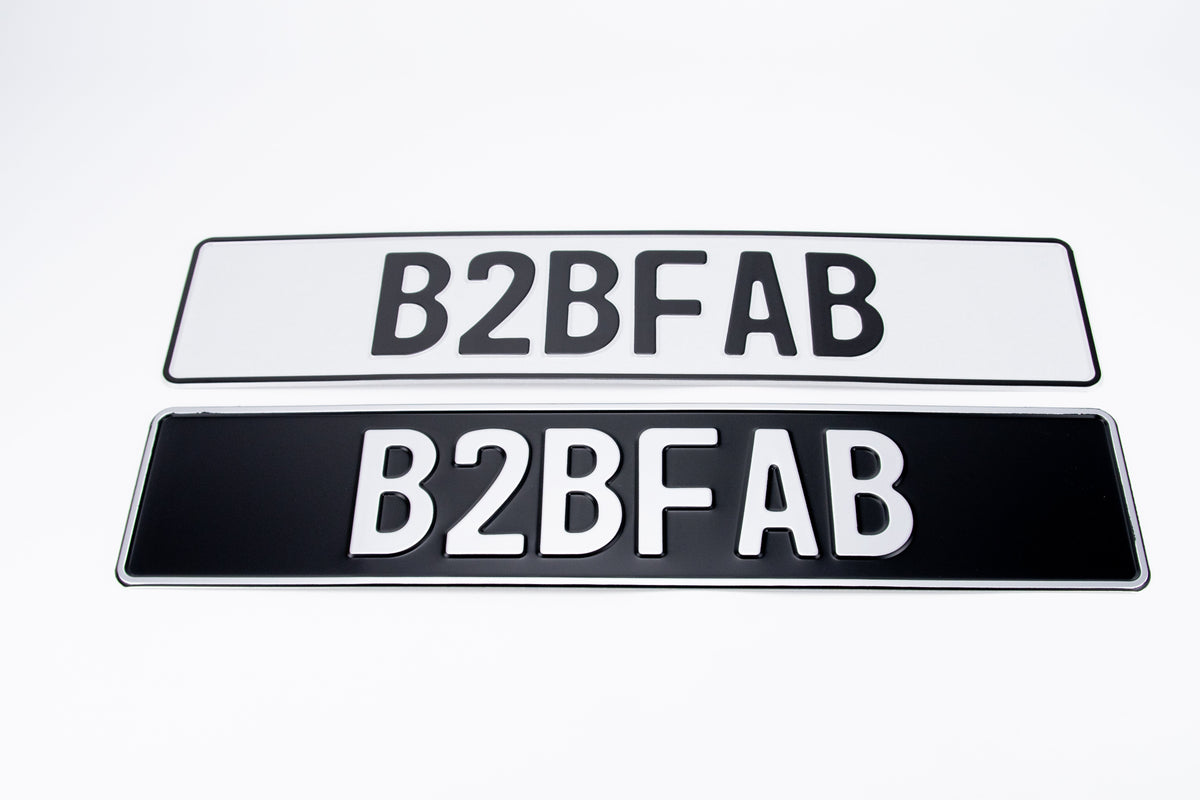 B2BFAB European License Plate