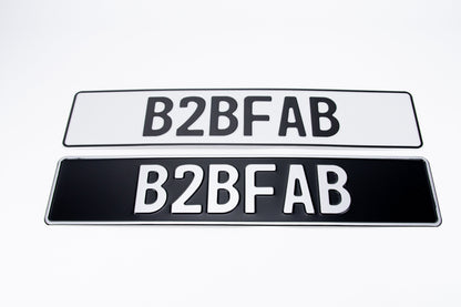 B2BFAB European License Plate