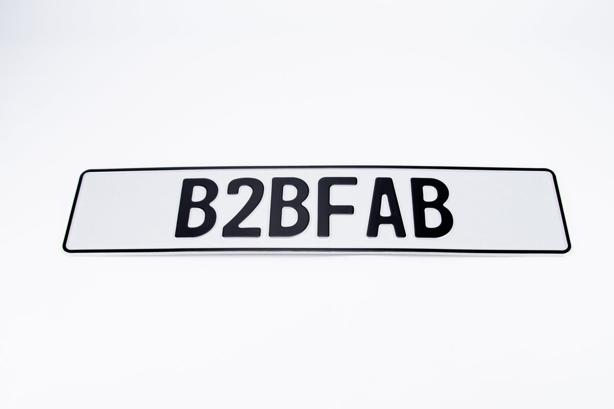 B2BFAB European License Plate
