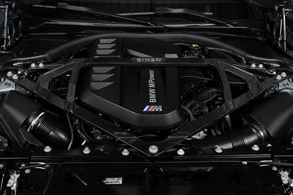 Dinan Gloss Carbon Fiber Strut Tower Brace - 2021-2025 BMW M2/M3/M4 Gloss Carbon Fiber - G80/G82/G83/G87