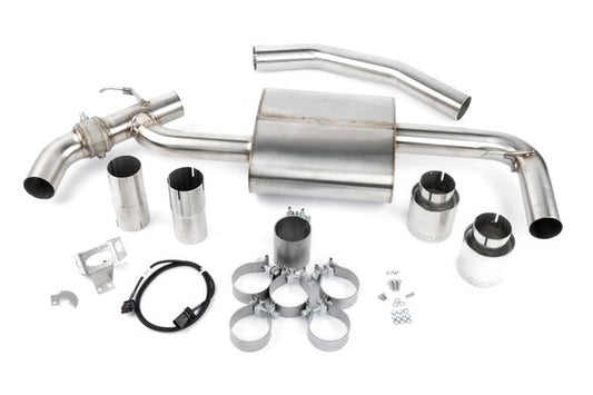 Dinan Valved Axle-Back Exhaust - 2016-2023 BMW X1/X2 sDrive28i Stainless Steel - Polished Tips - F48 / F39