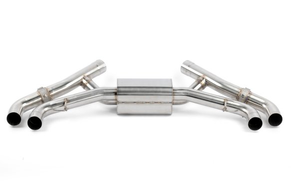 Dinan Valved Axle-Back Exhaust - 2020-2025 BMW X5M/X6M Stainless Steel - Polished Tips - F95/F96