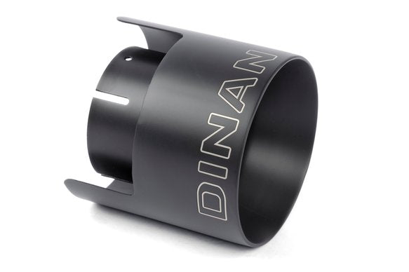 Dinan Double-Walled 4.5" Clamp-On Exhaust Tip (Black Ceramic) Black - 4.5" Outlet, 3" Inlet