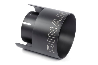 Dinan Double-Walled 4.5" Clamp-On Exhaust Tip (Black Ceramic) Black - 4.5" Outlet, 3" Inlet
