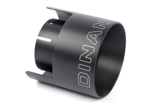 Dinan Double-Walled 4.5" Clamp-On Exhaust Tip (Black Ceramic) Black - 4.5" Outlet, 3" Inlet
