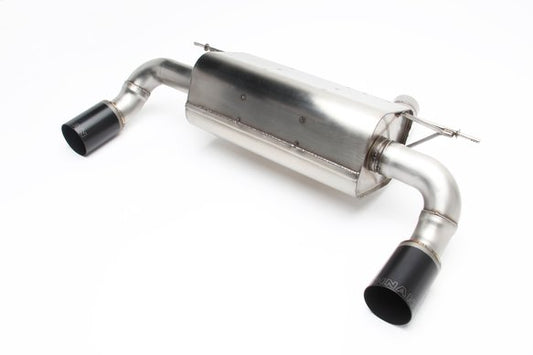 Dinan Free Flow Axle-Back Exhaust - 2014-2016 BMW M235i Stainless Steel - Black Tips - w/ M-Performance Rear Valance - F22