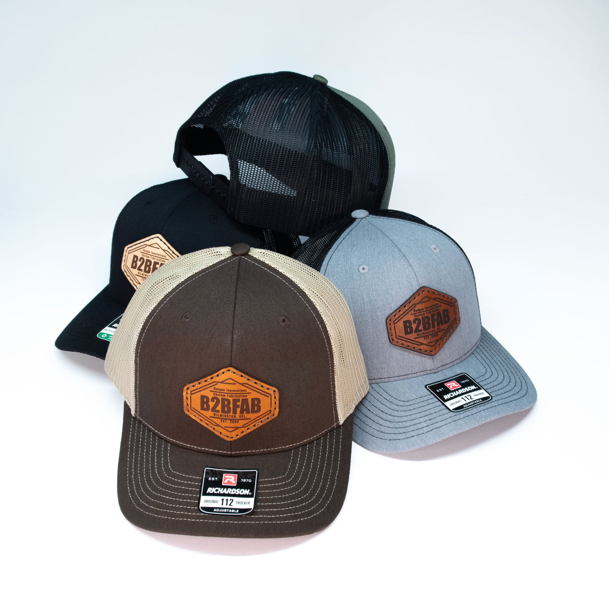 B2BFAB Leather Patch Snapback Hat