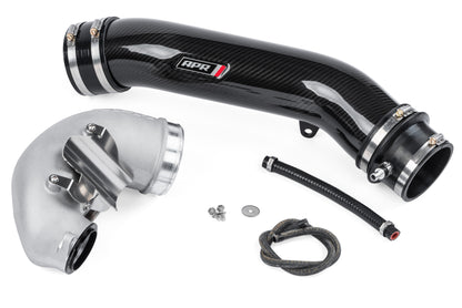 HS Tuning APR carbon fiber intake system and turbo inlet for 2.5T EA888.2 engine with mounting hardware
