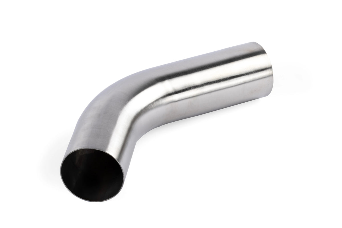 HS Tuning APR stainless steel mandrel-bent exhaust pipe section with a brushed finish for Audi SQ5 performance system