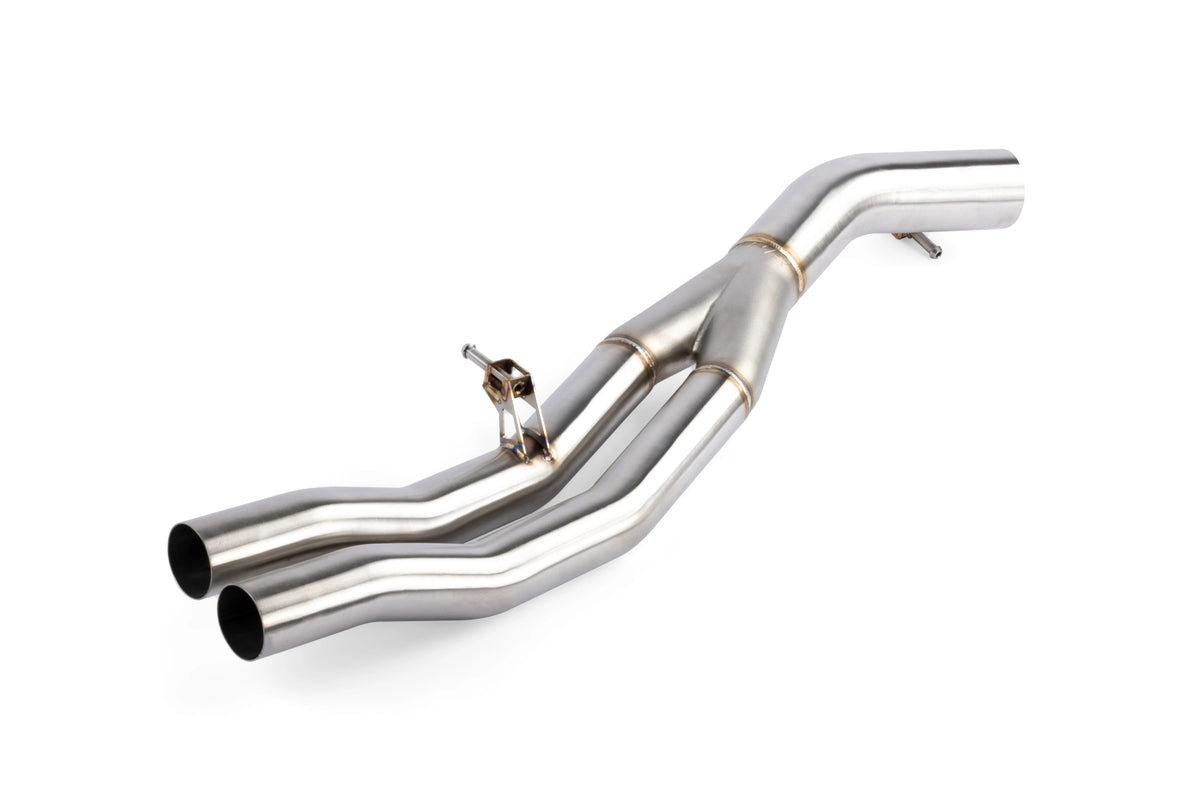 HS Tuning APR stainless steel rear catback exhaust midpipe section for Audi B9 SQ5 with TIG welded Y-junction