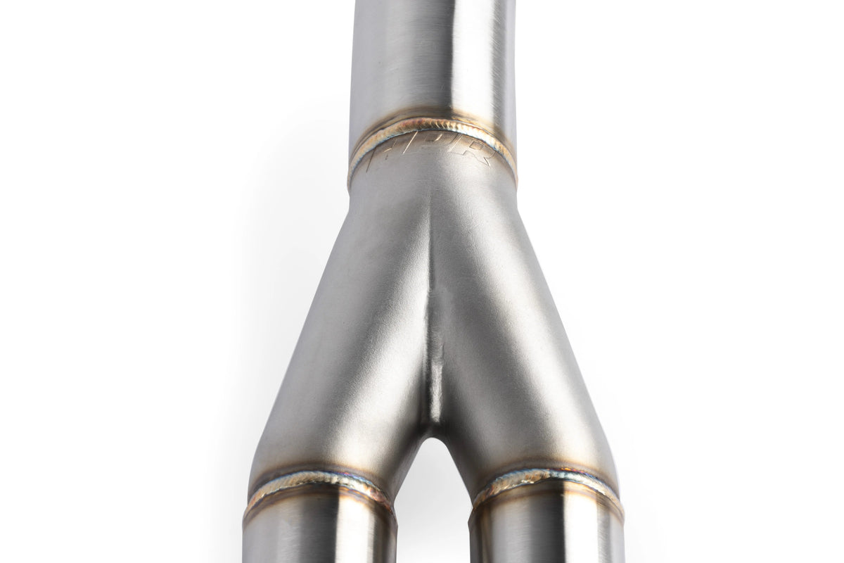 HS Tuning APR stainless steel Y-junction exhaust pipe for Audi SQ5 with TIG welded seams and brushed finish