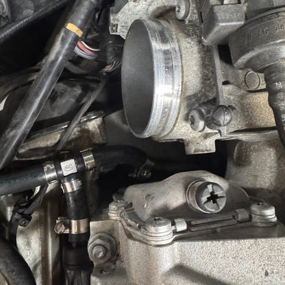 HS Tuning Jackal Motorsports Audi CREC MPI fueling upgrade kit installed with ethanol-safe hoses and stainless clamps