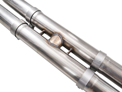 HS Tuning AWE Tuning BMW M5 Track Edition cat-back exhaust mid-pipe section with stainless steel piping
