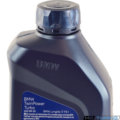 HS Tuning Genuine BMW 0W-20 full-synthetic engine oil bottle for TwinPower Turbo gasoline engines