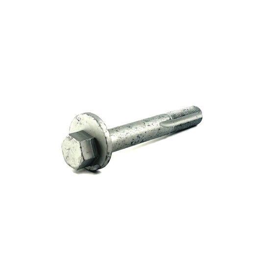 HS Tuning Genuine BMW lower control arm adjusting bolt for precise suspension alignment and wheel camber adjustment.