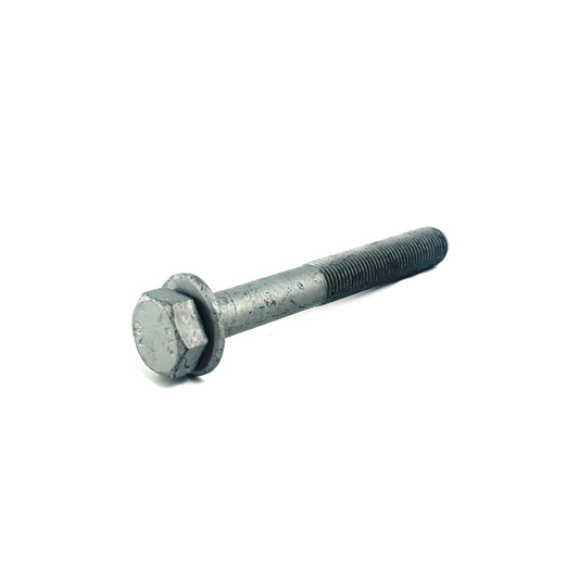 HS Tuning Genuine BMW lower control arm bolt with a hex head and integrated washer for rear suspension assembly. Genuine BMW | Strut Mount Bolt | 07-11-9-906-100
