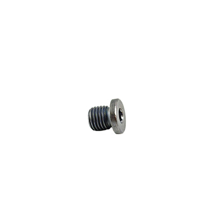 HS Tuning Genuine BMW oil drain plug bolt with metal finish and hex head for secure engine oil pan sealing