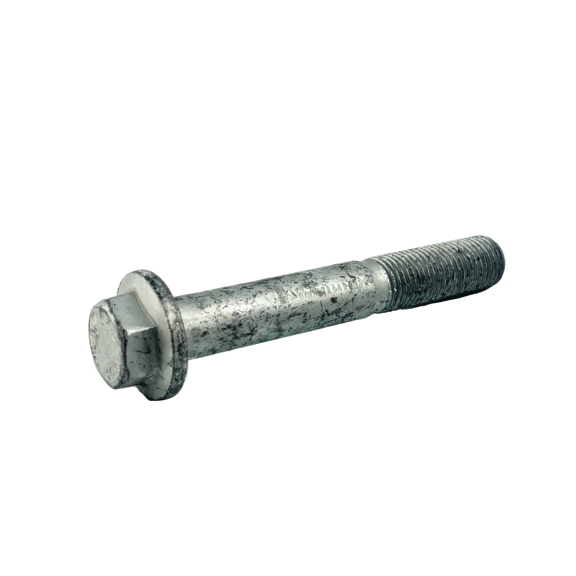 HS Tuning Genuine BMW strut mount bolt with a silver corrosion-resistant finish for suspension assembly. Genuine BMW | Strut Mount Bolt | 07-11-9-906-100
