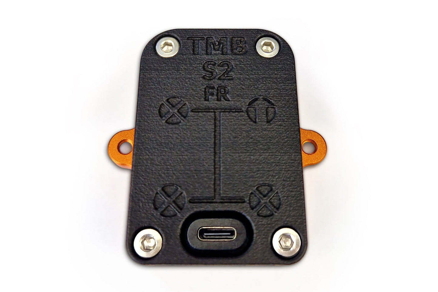 HS Tuning CANchecked TMB01 infrared tire temperature sensor with USB-C port and black aluminum housing