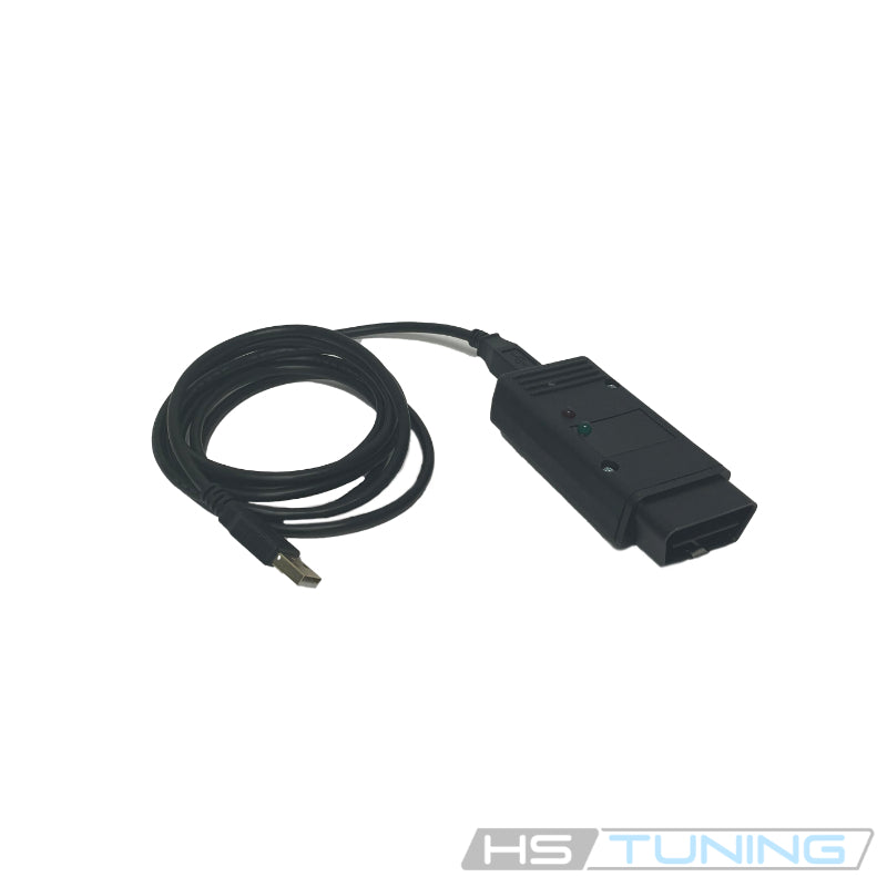 HS Tuning APR and Dinan Cheetah cable for remote ECU and TCU vehicle flashing with USB connection