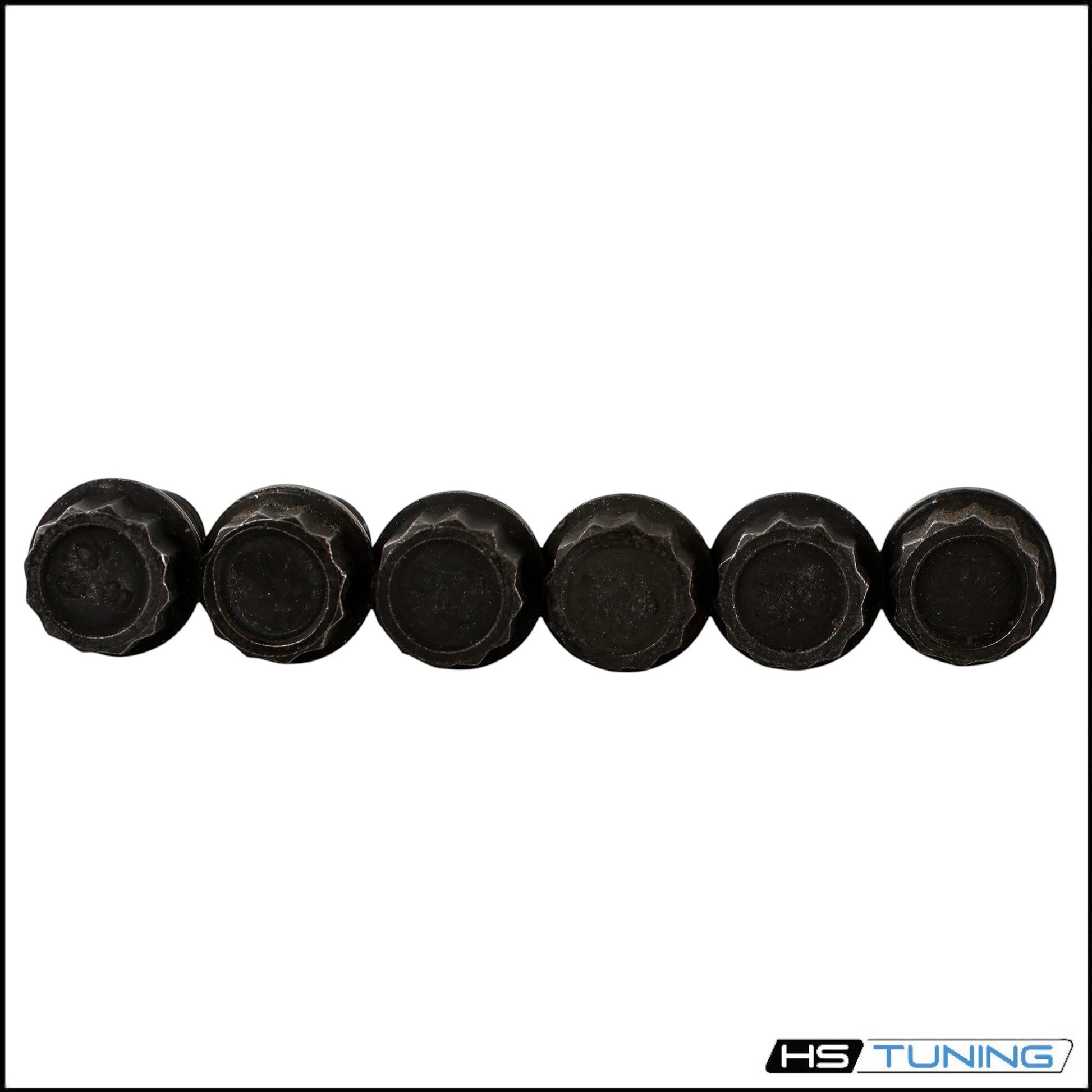 HS Tuning black metal bolts for automotive clutch installation hardware kit