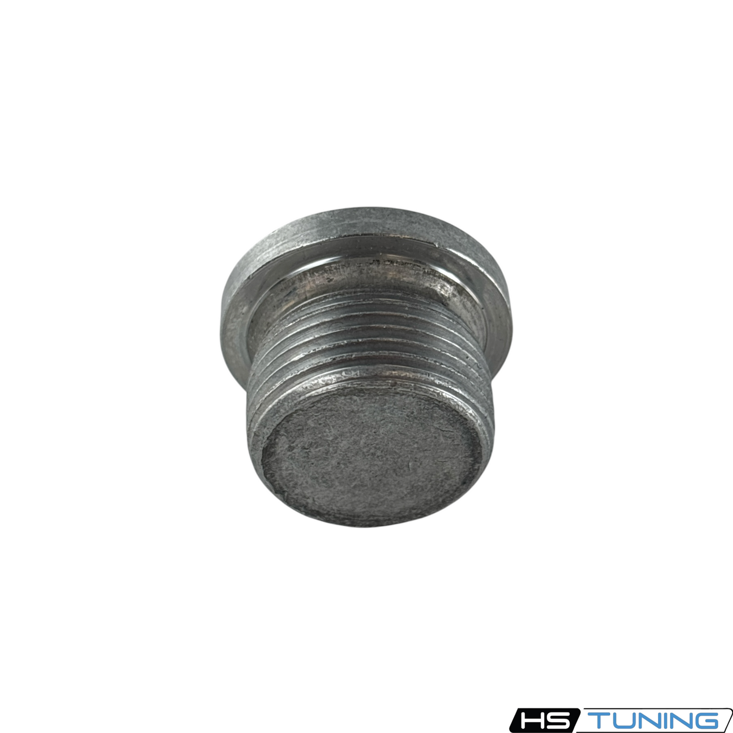 HS Tuning replacement hex head oil drain plug made of durable corrosion-resistant metal for automotive fluid systems.