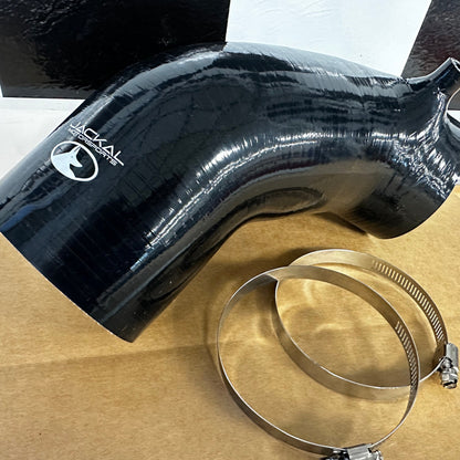 HS Tuning Jackal Motorsports black silicone air intake inlet pipe with metal clamps for B6/B7 S4 performance engines