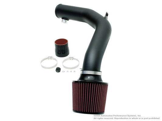 HS Tuning NEUSPEED Race Series cold air intake kit with black aluminum tubing and red cotton gauze filter for VW MK4