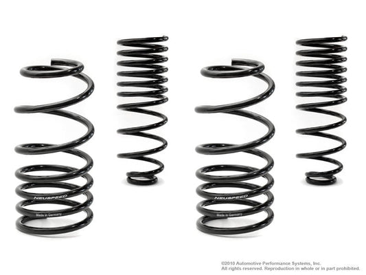 HS Tuning NEUSPEED sport lowering springs kit for VW Passat B3 in black finish, made in Germany