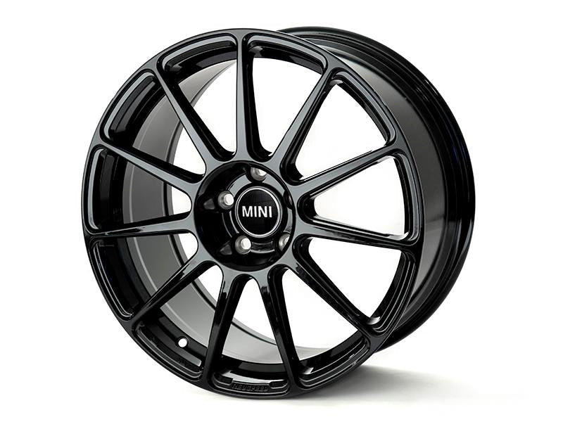HS Tuning NM Eng. RSe11R lightweight black alloy wheel for MINI with multi-spoke design and big brake kit clearance.