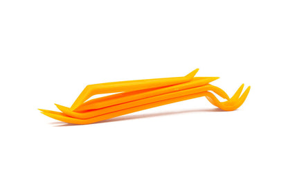 HS Tuning CANchecked orange plastic trim removal tools for safe automotive interior disassembly and panel prying