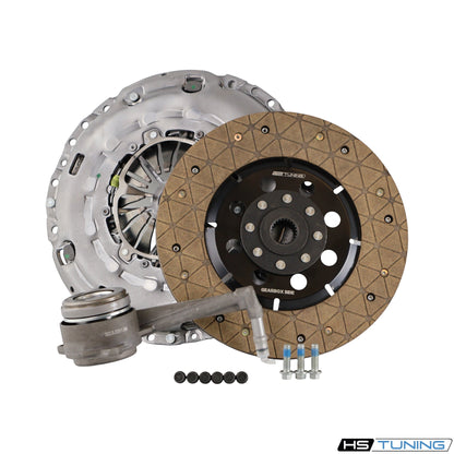 HS Tuning RSR Hybrid Clutch Kit including pressure plate, clutch disc, throwout bearing, and mounting hardware.