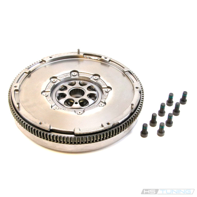 HS Tuning Sachs dual mass flywheel for VW and Audi Mk5-6 FSI engines, includes 6 OEM mounting bolts.
