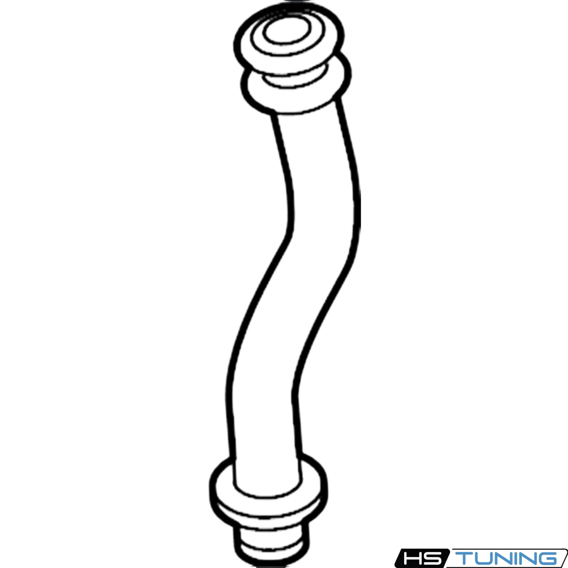 Genuine Volkswagen Audi turbocharger oil return line for 3.0L V6 engines from HS Tuning