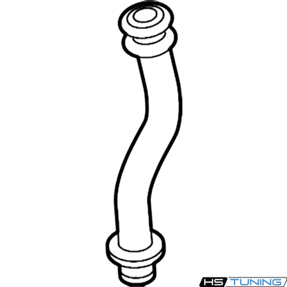Genuine Volkswagen Audi turbocharger oil return line for 3.0L V6 engines, part number 06M-145-736-F from HS Tuning