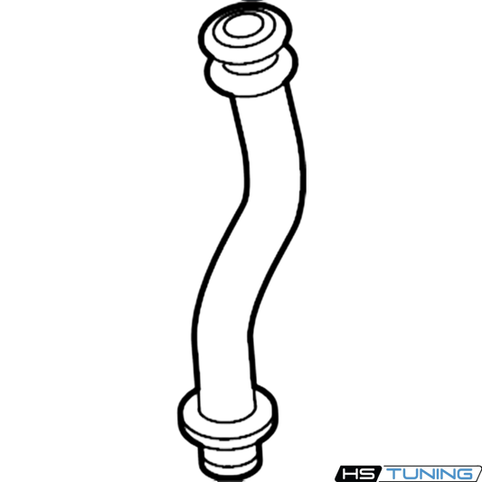 Genuine Volkswagen Audi turbocharger oil return line for 3.0L V6 engines, part number 06M-145-736-F from HS Tuning