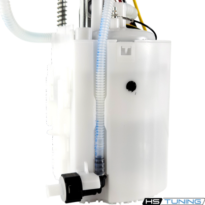 HS Tuning Genuine VW Audi fuel pump assembly unit with white plastic housing and integrated fuel lines