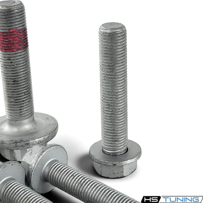 HS Tuning Genuine VW/Audi transmission hardware kit featuring silver steel bolts with pre-applied thread locker.