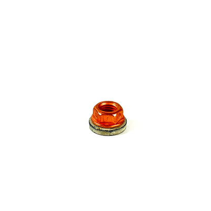 HS Tuning genuine VW Audi turbocharger stud lock nut with copper finish and integrated washer WHT-007-210