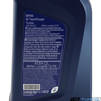 83-21-5-B7F-DD1 | Genuine BMW | TwinPower Turbo 0W-30 Engine Oil | 1 Liter