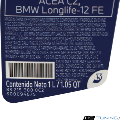 83-21-5-B7F-DD1 | Genuine BMW | TwinPower Turbo 0W-30 Engine Oil | 1 Liter