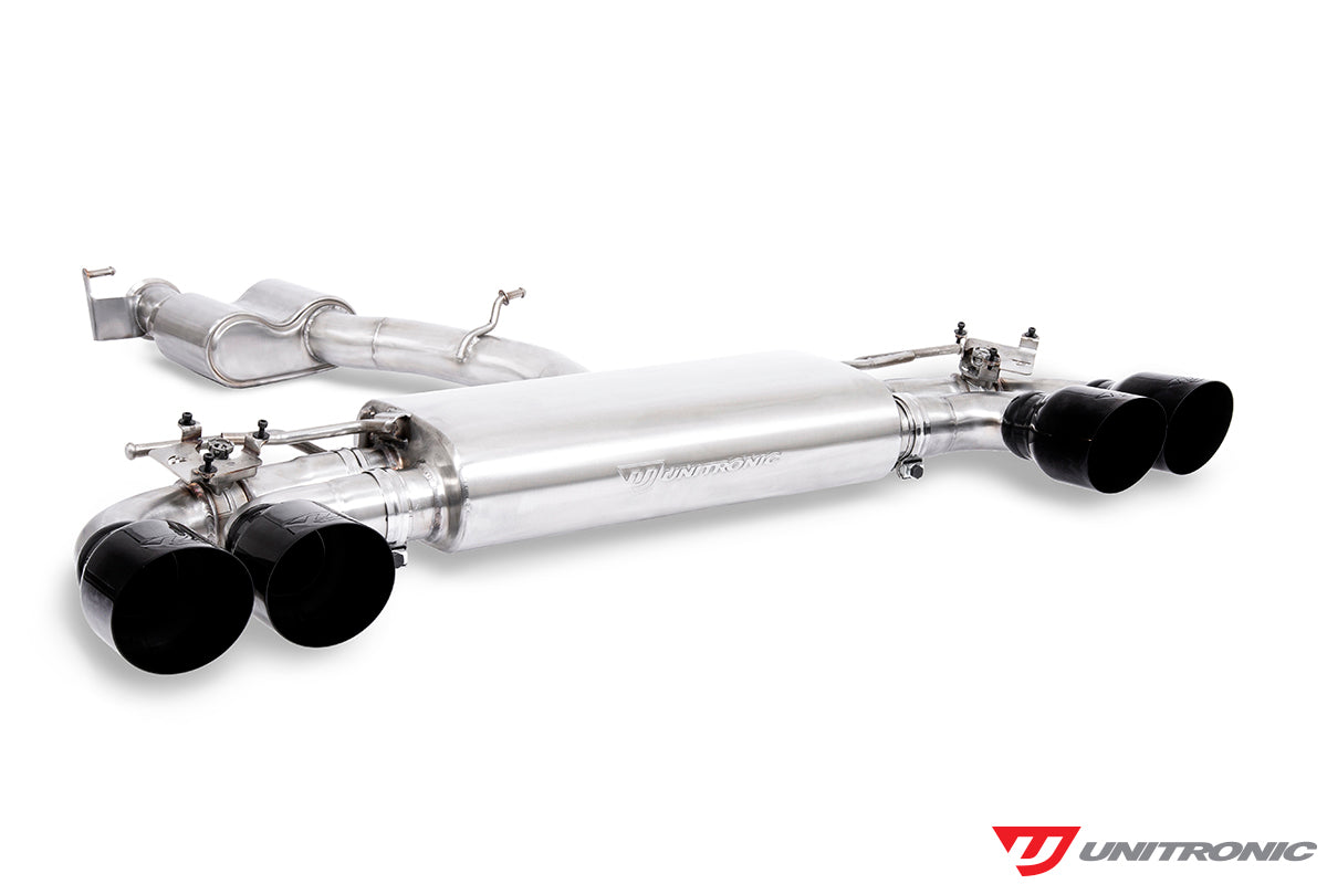 Unitronic Round Black Tips for MK7/8 Golf R and 8V/8Y S3