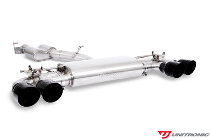 Unitronic Round Black Tips for MK7/8 Golf R and 8V/8Y S3