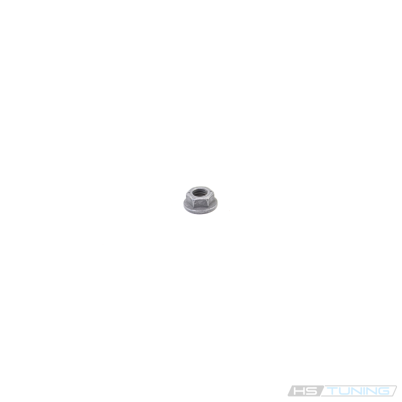 Genuine VW/Audi N-015-082-10 M6 shouldered hex nut with integral collar; repeat of source photo 1, gallery image 5