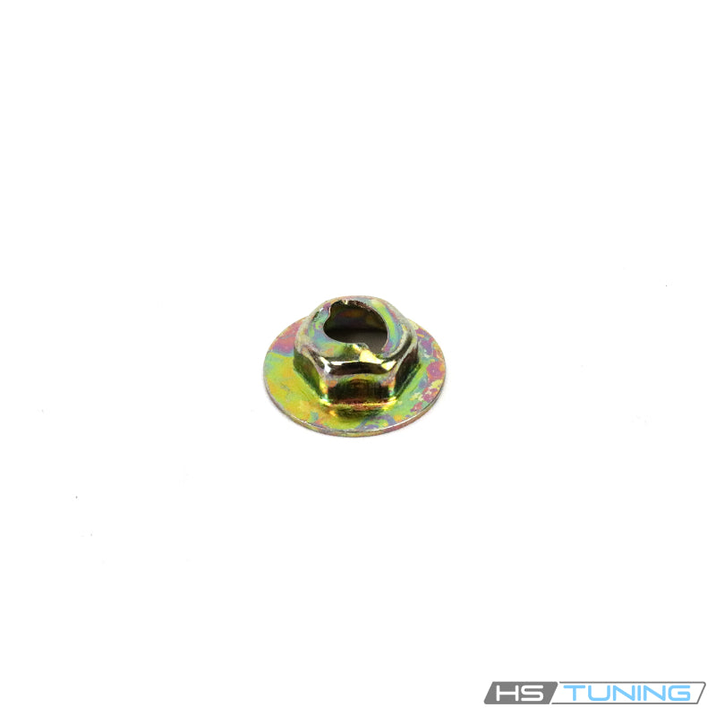 N-038-601-1 Genuine VW/Audi size 5 thread-cutting retaining nut, formed retaining section and flange, repeated original gallery photo 7