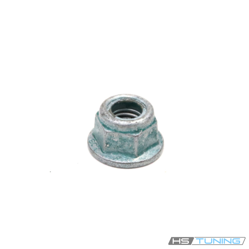N-102-861-02 Genuine VW/Audi upper control arm self-locking collar nut, hexagon body, threaded opening and integral collar, repeated original gallery photo 2