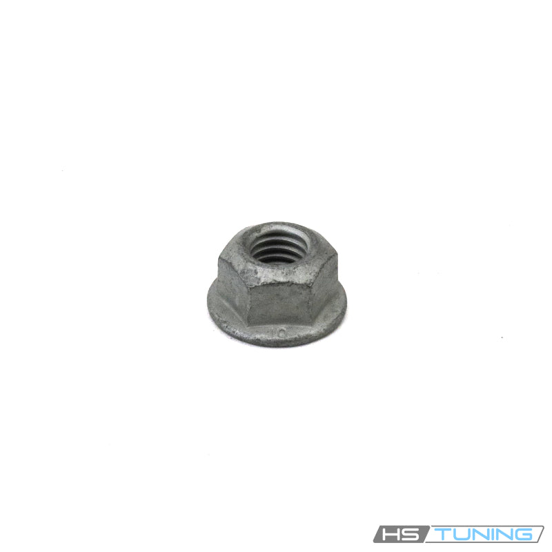 N-102-861-10 Genuine VW/Audi Self-Locking Collared Hex Nut, hexagonal drive and collar, original product photo