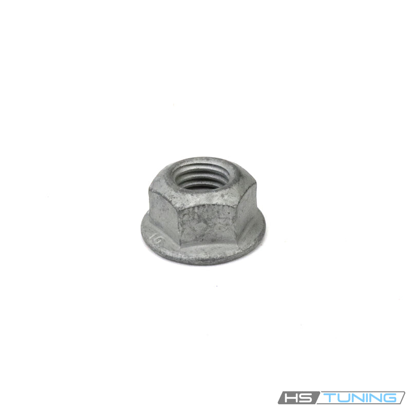 N-102-861-10 Genuine VW/Audi Self-Locking Collared Hex Nut, original nut profile, original product photo