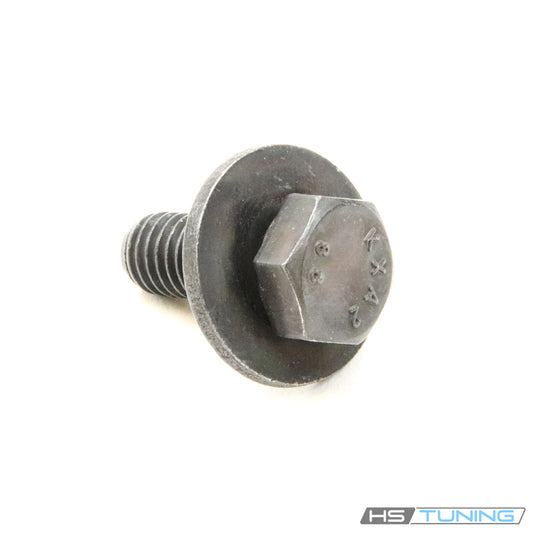 N-906-309-03 Genuine VW/Audi Deck Lid Hinge and Radiator Support Bolt, hex-head bolt with broad seating washer, original product photo