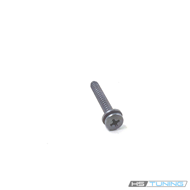 N-906-544-02 Genuine VW/Audi silver cross-head trim screw with captive washer, factory component, repeated original archive photo 2